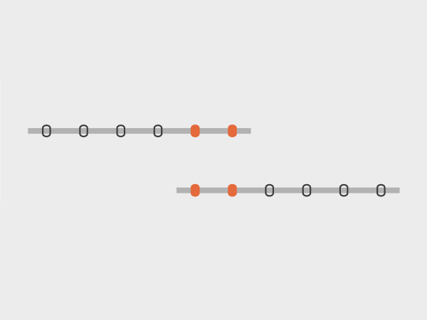 Loquito-Rohrsystem-Variante versetzte Reihe